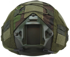 Чехол на шлем/кавер Kombat UK Tactical Fast Helmet COVER Зеленый хаки (kb-tfhc-dpm) - изображение 3