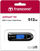 Флеш пам'ять USB Transcend JetFlash 790 512GB USB 3.1 Black/Blue (TS512GJF790K) - зображення 5