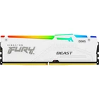 Модуль пам'яті для комп'ютера DDR5 32GB 5600 МГц FURY Beast White RGB Kingston Fury (ex.HyperX) (KF556C40BWA-32)