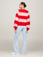 Bluza damska bez kaptura oversize Tommy Jeans DW0DW17789-TIC S Różowy/Czerwony (8720646649594) - obraz 2