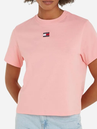 Футболка жіноча Tommy Jeans DW0DW17391-TIC L Світло-рожева (8720646804061) - зображення 1