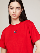 Koszulka damska bawełniana Tommy Jeans DW0DW17391-XNL S Czerwona (8720645949398) - obraz 4
