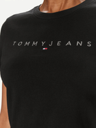 Футболка бавовняна жіноча Tommy Jeans DW0DW17827-BDS XS Чорна (8720646692798) - зображення 4