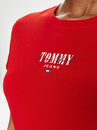 Футболка бавовняна жіноча Tommy Jeans DW0DW17839-XNL L Червона (8720646686728) - зображення 3