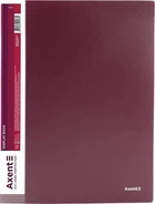 Папка пластиковая дисплей-книга Axent А4 30 файлов Бордовая (1030-04-А)