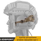 Адаптер крепежа (чебурашки) для активных наушников на шлем Tan - изображение 2