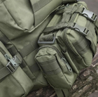 Військово-тактичний рюкзак Molle Assault 55 L+ 3 органайзери, олива (R-20) - зображення 3
