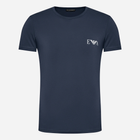 Набір бавовняних футболок чоловічих Emporio Armani 3F715111670-57336 M 2 шт Синій/Бордовий (8056787660786) - зображення 5