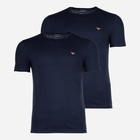 Набір бавовняних футболок чоловічих Emporio Armani 3F722111267-06236 M 2 шт Синій (8057767245535) - зображення 1
