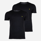 Zestaw koszulek męskich bawełnianych Emporio Armani 3F722111267-23820 S 2 szt Czarny (8056787659742) - obraz 1