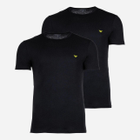 Zestaw koszulek męskich bawełnianych Emporio Armani 3F722111267-23820 L 2 szt Czarny (8056787659728) - obraz 1