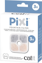 Zestaw filtrów do fontanny Catit Coal Filter For Pixi 3 szt (0022517437216) - obraz 1