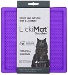 Mata na smakołyki dla kotów LickiMat Cat Soother 20 x 20 cm Purple (9349785006021) - obraz 1