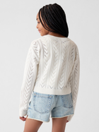 Sweter rozpinany dla dziewczynki GAP 881467-03 99-114 cm Biały (1200133188852) - obraz 2