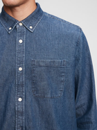 Сорочка джинсова демісезонна чоловіча GAP 736872-01 L Cиня (1200056670830) - зображення 4