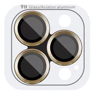Защитное стекло Epik Metal Classic на камеру (в упак.) для Apple iPhone 14 Pro (6.1") / 14 Pro Max (6.7") Золотой / Gold