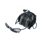 Активні захисні навушники Earmor M32X MARK3 ARC (FG) Olive з гарнітурою та кріпленням на шолом - изображение 4