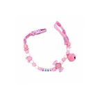 Ланцюжок для пустушки Mega Zayka MGZ-0500(Pink) з дзвіночком
