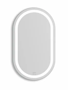 Зеркало Volle Luna Ovalado овальное вертикальное 70x80 см, с подсветкой по контуру, с подогревом, с сенсорным выключателем хром 1648.55148700