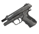 Стартовый пистолет Springfield, Retay X1 Black + 20 патронов, сигнальный пистолет под холостой патрон 9мм, шумовой пистолет - изображение 5