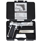 Стартовий пістолет Colt 1911, KUZEY 911#6 Matte Chrome Plating, Engraved/Black Grips, Сигнальний пістолет під холостий патрон 9мм, Шумовий - зображення 3
