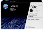 Набір тонерів HP 80X CF280XD Black 2 x 6 900 сторінок (CF280XD) - зображення 1