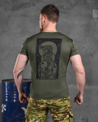 Тактическая потоотводящая футболка odin diva oliva L - изображение 6