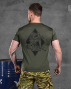 Тактическая потоотводящая футболка odin oliva снаряд XXXL - изображение 6