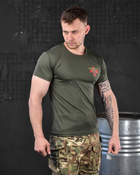 Тактическая потоотводящая футболка odin medical olive XL - изображение 5