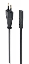 Кабель силовий Cablexpert PC-184/2, CEE7/16-C7, довжина 1.8 м, 2*0.5 мм кв. чорний