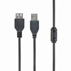 Удлинитель Cablexpert CCF-USB2-AMAF-6, премиум качество USB 2.0 A-папа/A-мама, 1.8 м, с ферритовой сердцевиной
