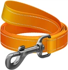 Поводок для собак нейлоновый WAUDOG Nylon Mono светоотражающий M 20 мм 122 см Оранжевый (52184Collar)
