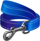 Поводок для собак нейлоновый WAUDOG Nylon Mono светоотражающий M 20 мм 122 см Синий (521812Collar)