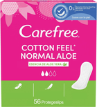 Podpaski higieniczne codzienne Carefree Cotton Aloe 56 szt (3574661552804) - obraz 1