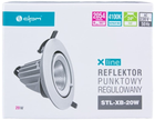 Reflektor LED DPM X-Line punktowy regulowany podtynkowy 20 W 2054 lm biały (STL-XB-20W) - obraz 7