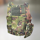 Плитоноска с подсумками - 6 шт, быстрый сброс, Italian Camo, образца НАТО, Molle, plate carrier molle placard - изображение 4