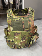 Плитоноска з підсумками - 6 шт, швидке скидання, Italian Camo, зразка НАТО, Molle, plate carrier molle placard - зображення 10