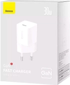 Зарядний пристрій для телефону Baseus 30W USB Type-C White (CCGN070502) - зображення 5