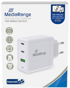 Ładowarka Mediarange USB/2xUSB-C 65W/FAST White (MRMA116) - obraz 2