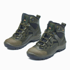 Берцы демисезонные тактические ботинки PAV 501 хаки олива кожаные с мембраной Winterfrost 41 - изображение 7