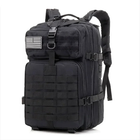 Рюкзак тактический 45 л, черный, 28х28х48 см - изображение 5