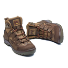 Берці літні тактичні черевики PAV 501 коричневі шкіряні сітка Fresh Air 40 - зображення 8