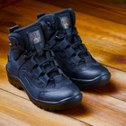 Берцы летние тактические ботинки PAV 501 черные кожаные сетка Fresh Air 46 - изображение 9