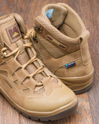 Берцы летние тактические ботинки PAV 501 койот кожаные сетка Fresh Air 41 - изображение 8
