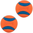 Zestaw piłek dla psów Chuckit! Ultra Ball 5 cm 2 szt Orange and Blue (0660048170204) - obraz 1