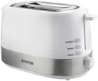 Gorenje Тостер, 850Вт, пластик/ металл , функц. розморож, автовідключення, білий