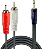 Kabel Lindy 3.5-mm jack - 2 x RCA-jack 3 m (4002888356824) - obraz 1