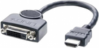 Kabel-adapter Lindy DVI-D - HDMI 0.2 m Black (4002888412278) - obraz 1