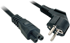 Kabel Lindy Power Schuko - IEC-C5 3 m Black (4002888304061) - obraz 1