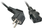 Kabel Lindy Power Schuko - IEC-C13 3 m Black (4002888303361) - obraz 1